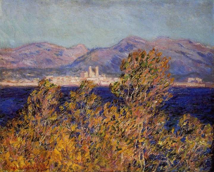 Claude Monet Antibes Seen from the Cape Mistral Wind